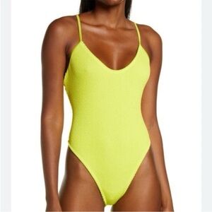 Good American Neon One Piece Swimsuit size 5/6 2X/3X